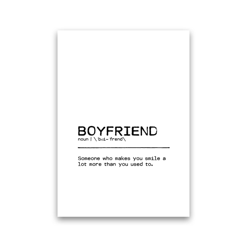 Boyfriend Smile Definition Quote Print By Orara Studio Print Only