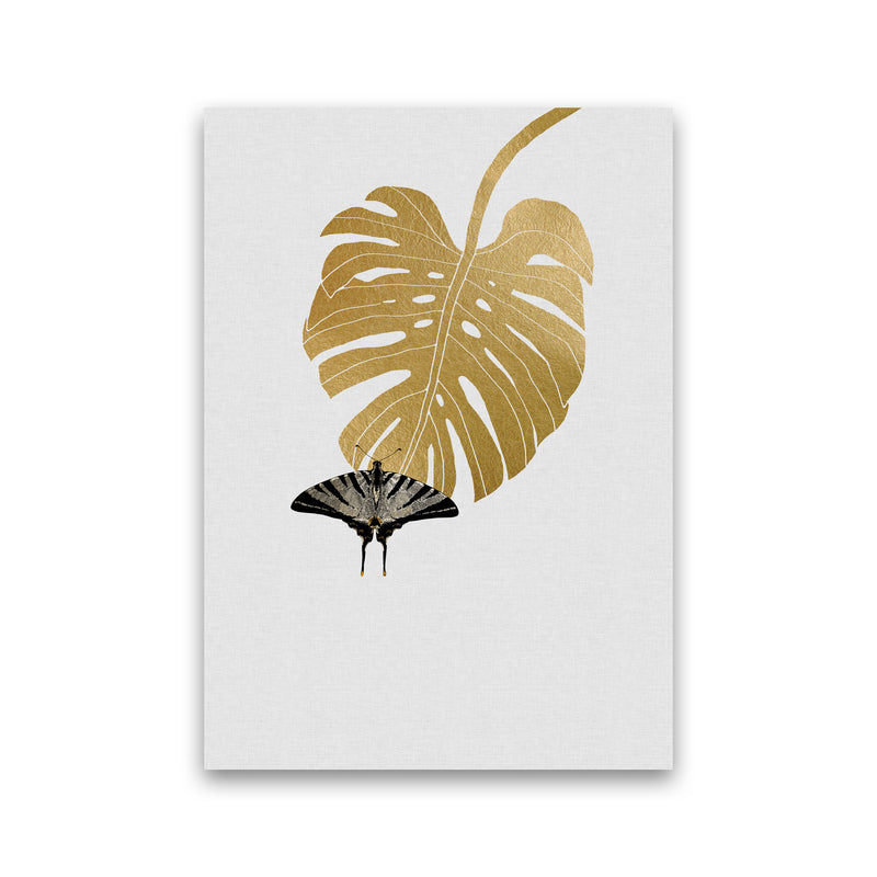Butterfly & Monstera Leaf Print By Orara Studio Print Only