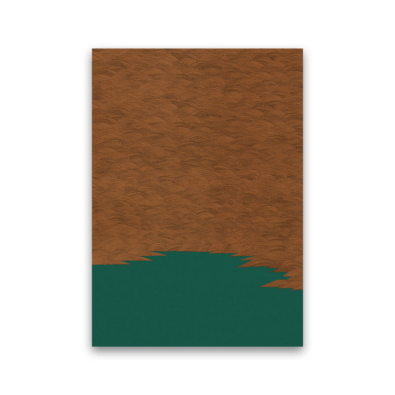 Copper & Green Landscape Print By Orara Studio Print Only