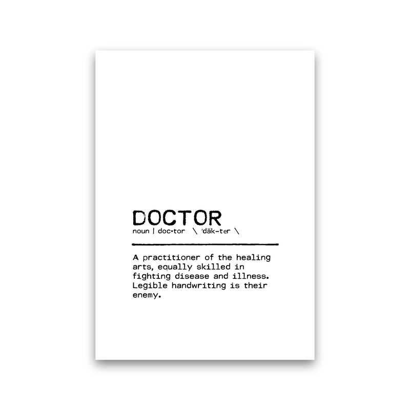 Doctor Legible Definition Quote Print By Orara Studio Print Only