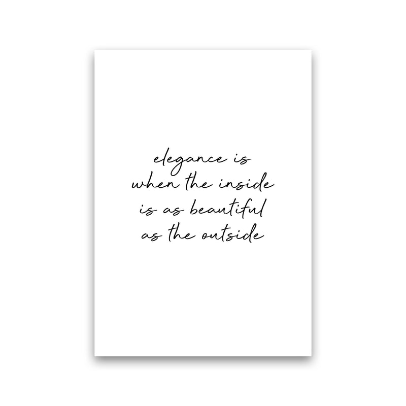 Elegance Quote Print By Orara Studio Print Only