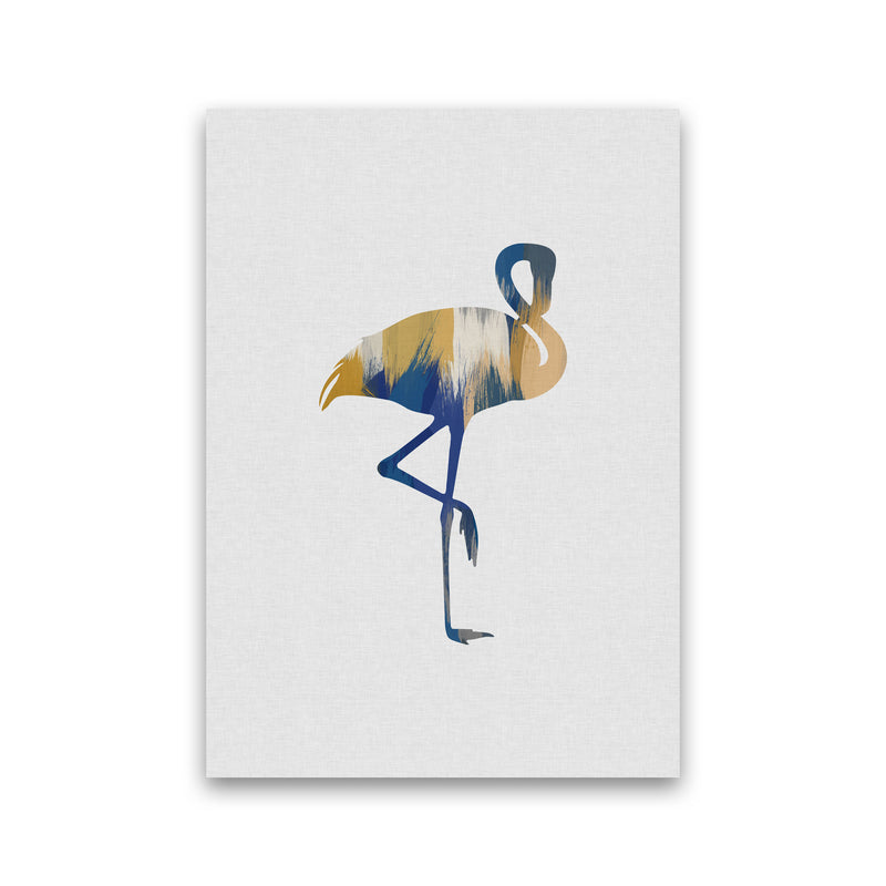 Flamingo Blue & Yellow Print By Orara Studio Animal Art Print Print Only