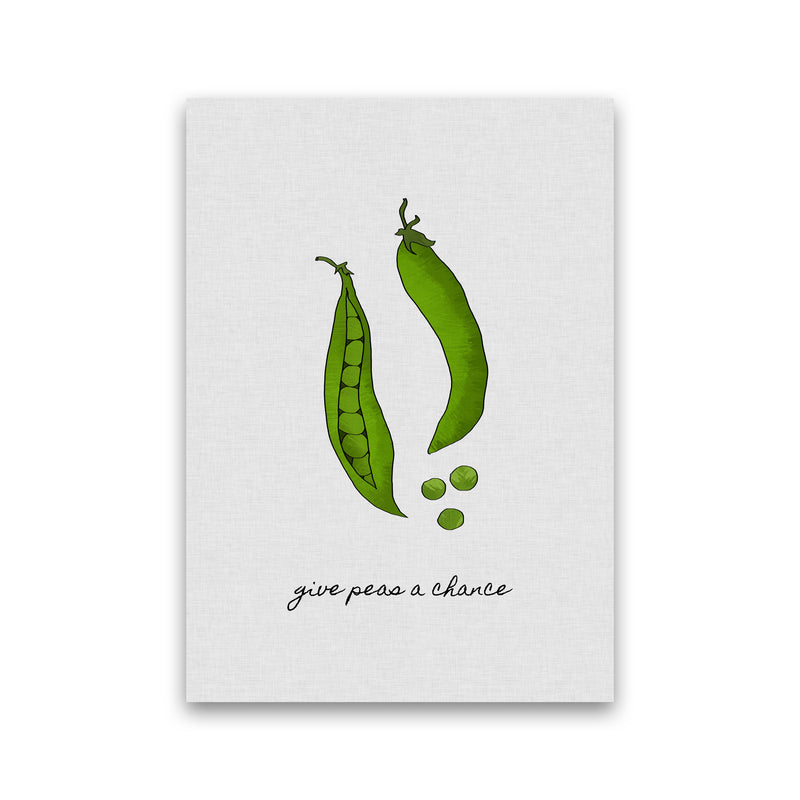 Give Peas A Chance Print By Orara Studio, Framed Kitchen Wall Art Print Only