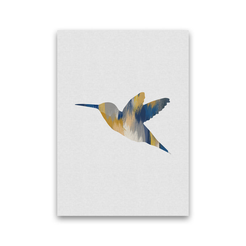 Hummingbird Blue & Yellow I Print By Orara Studio Animal Art Print Print Only