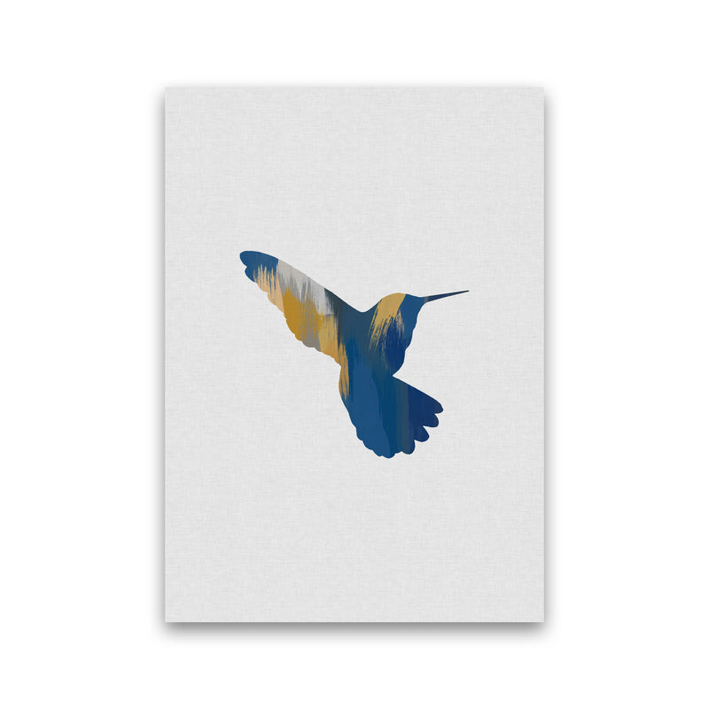 Hummingbird Blue & Yellow II Print By Orara Studio Animal Art Print Print Only