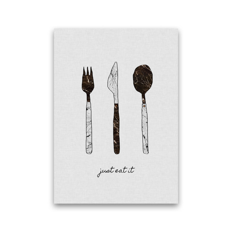 Just Eat It Print By Orara Studio, Framed Kitchen Wall Art Print Only