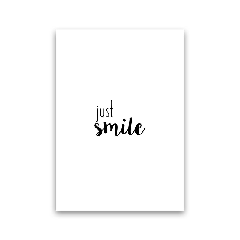 Just Smile Quote Print By Orara Studio Print Only