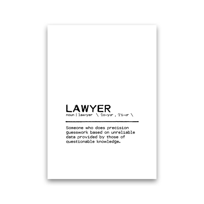 Lawyer Questionable Definition Quote Print By Orara Studio Print Only