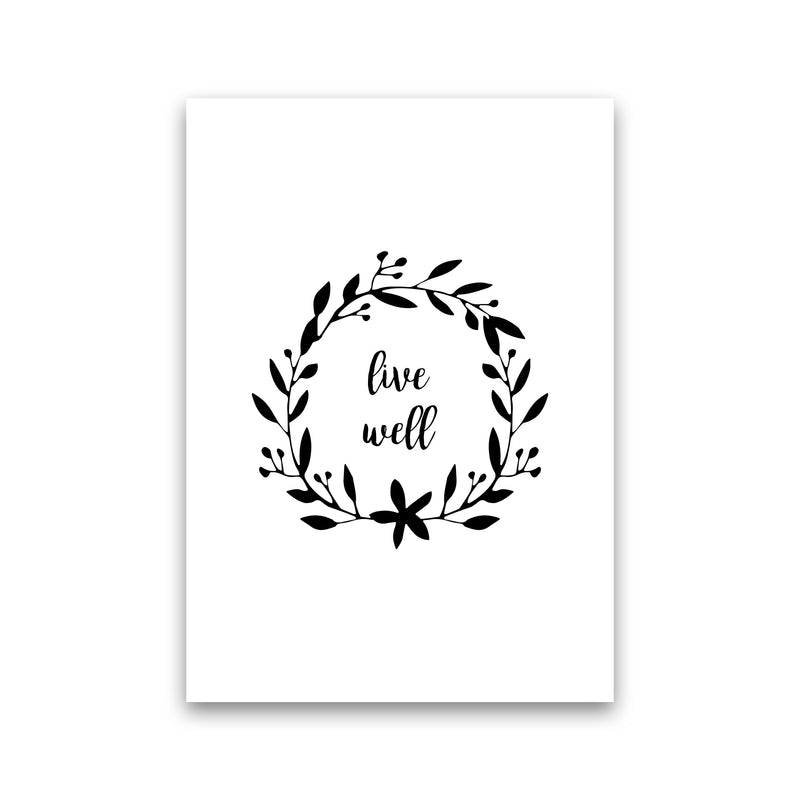 Live Well Illustration Print By Orara Studio Print Only