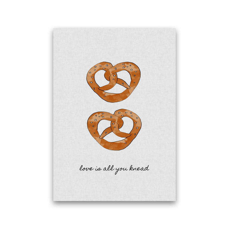 Love Is All You Knead Print By Orara Studio, Framed Kitchen Wall Art Print Only
