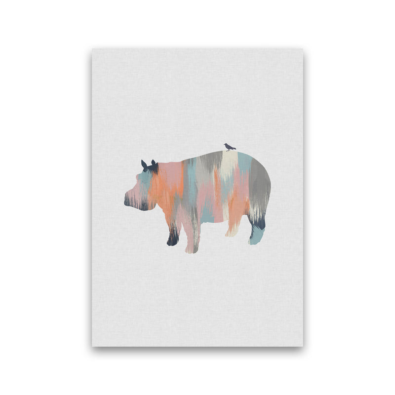 Pastel Hippo Print By Orara Studio Animal Art Print Print Only