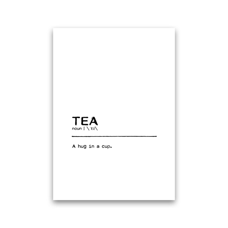 Tea Hug Definition Quote Print By Orara Studio Print Only