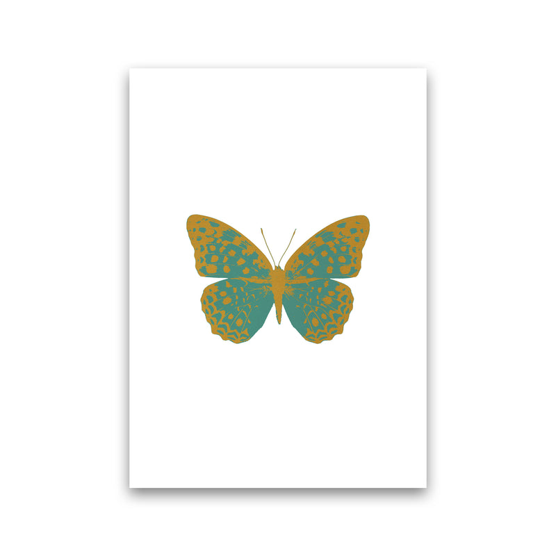 Teal Butterfly Print By Orara Studio Animal Art Print Print Only