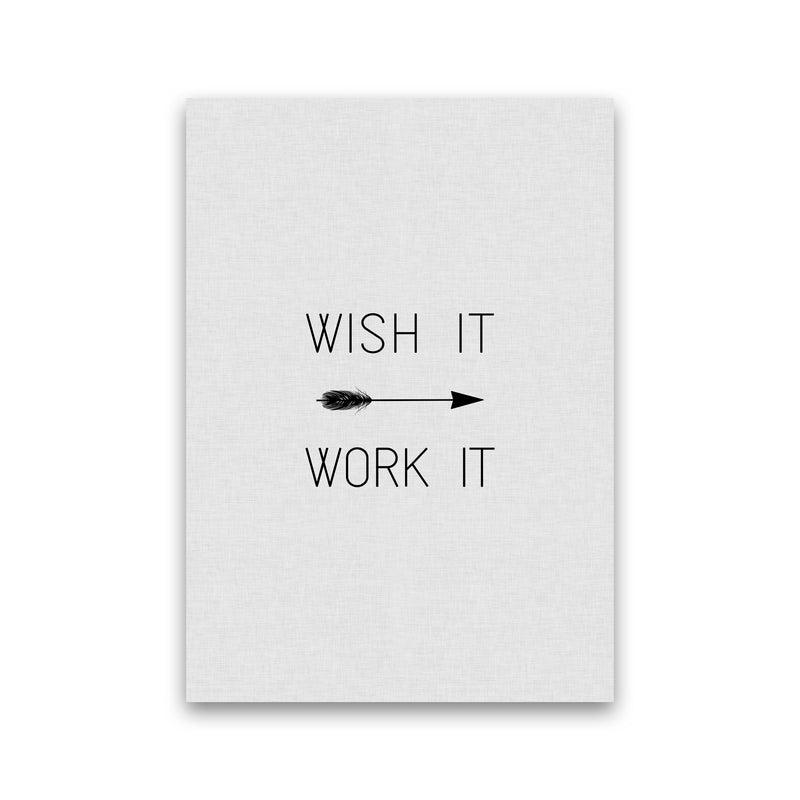 Wish It Work It Arrow Quote Print By Orara Studio Print Only