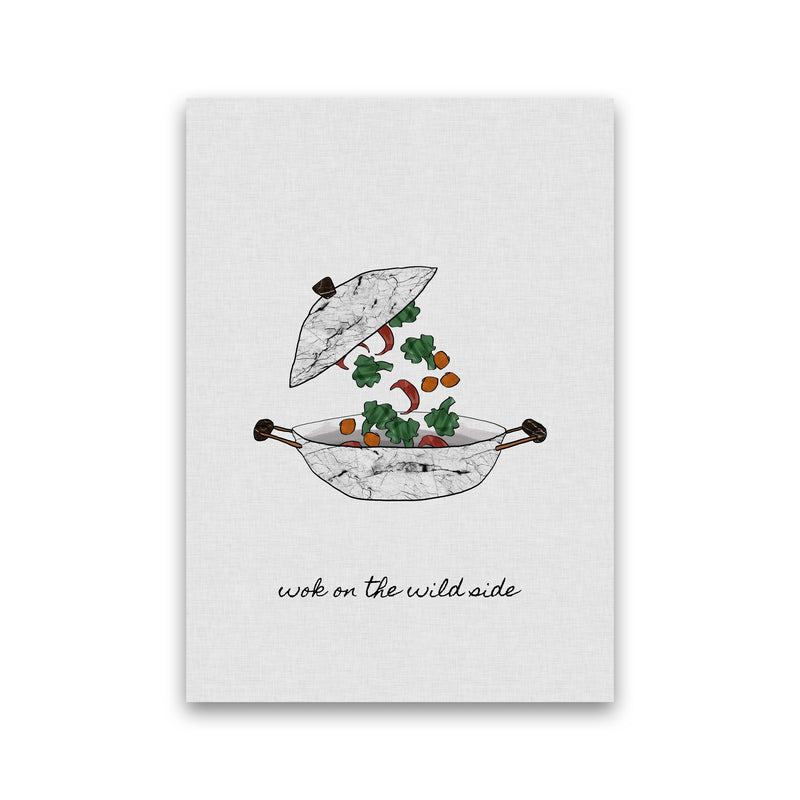 Wok On The Wild Side Print By Orara Studio, Framed Kitchen Wall Art Print Only