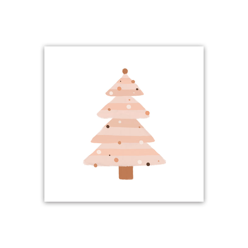 Blush Christmas Tree Christmas Art Print by Orara Studio Print Only