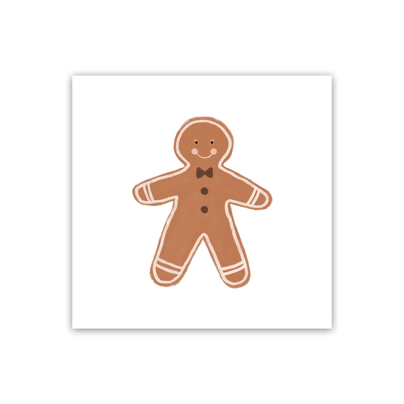 Gingerbread Man Christmas Art Print by Orara Studio Print Only