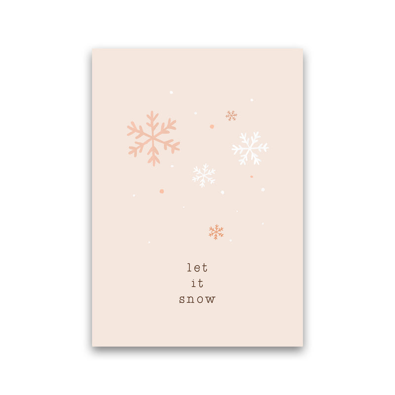 Let It Snow Christmas Art Print by Orara Studio Print Only