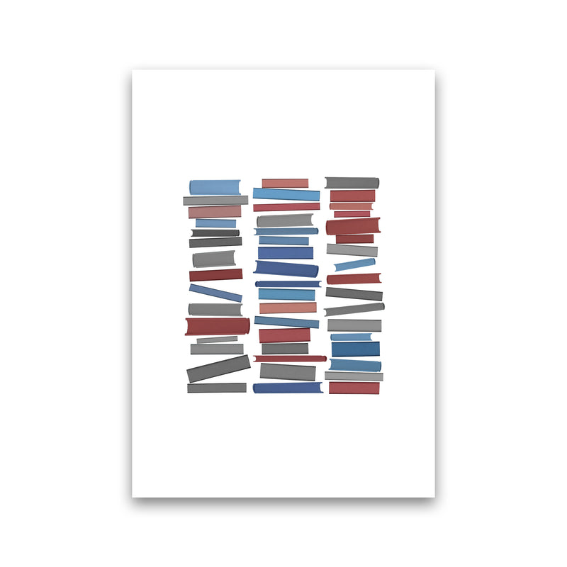 Books Colourful Abstract Art Print by Orara Studio Print Only