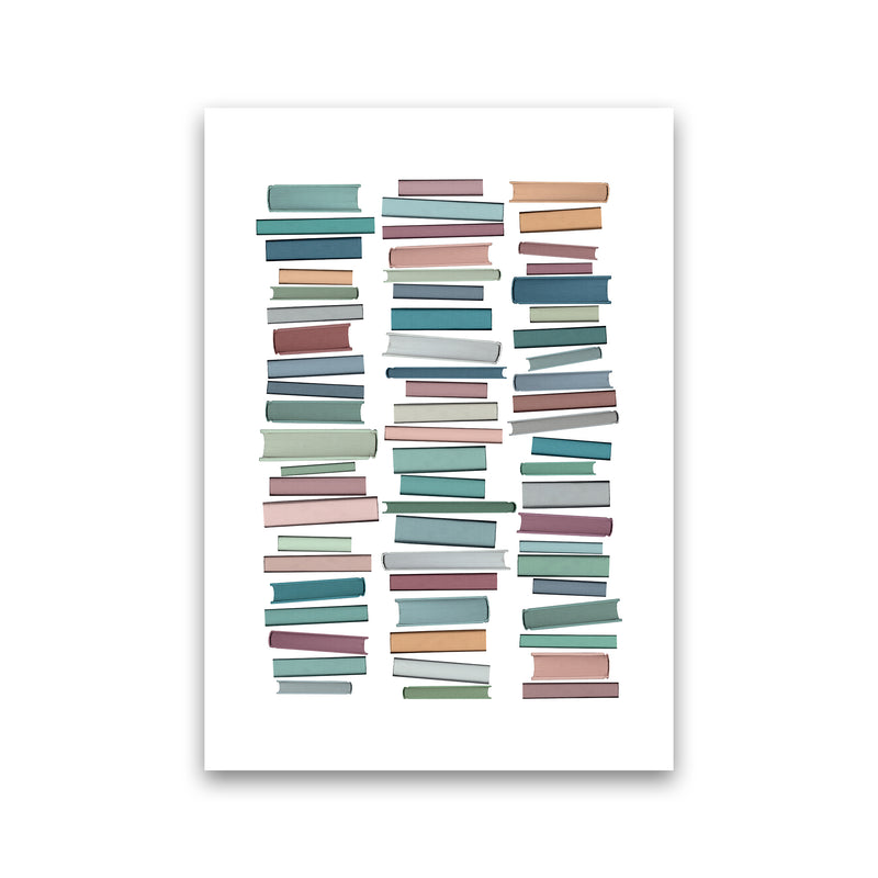 Books Pastel Abstract Art Print by Orara Studio Print Only