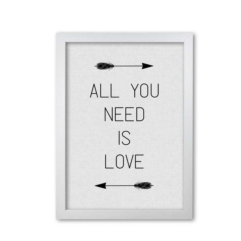 All You Need Is Love Print By Orara Studio White Grain