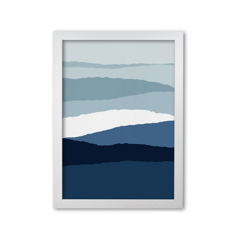 Blue Abstract II Print By Orara Studio White Grain