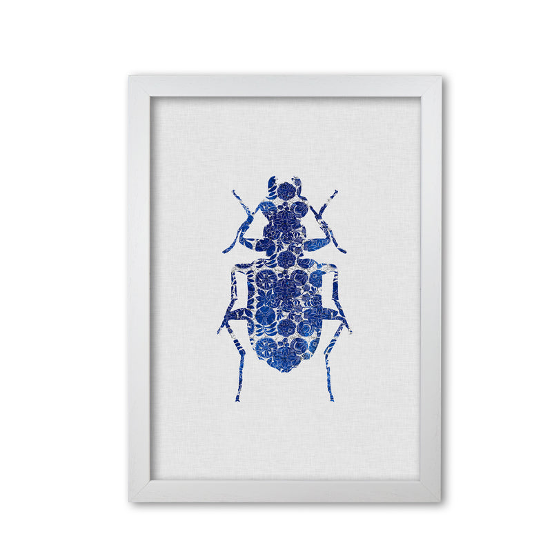 Blue Beetle II Print By Orara Studio Animal Art Print White Grain