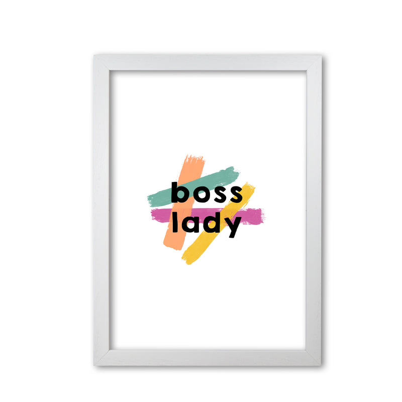 Boss Lady Print By Orara Studio White Grain