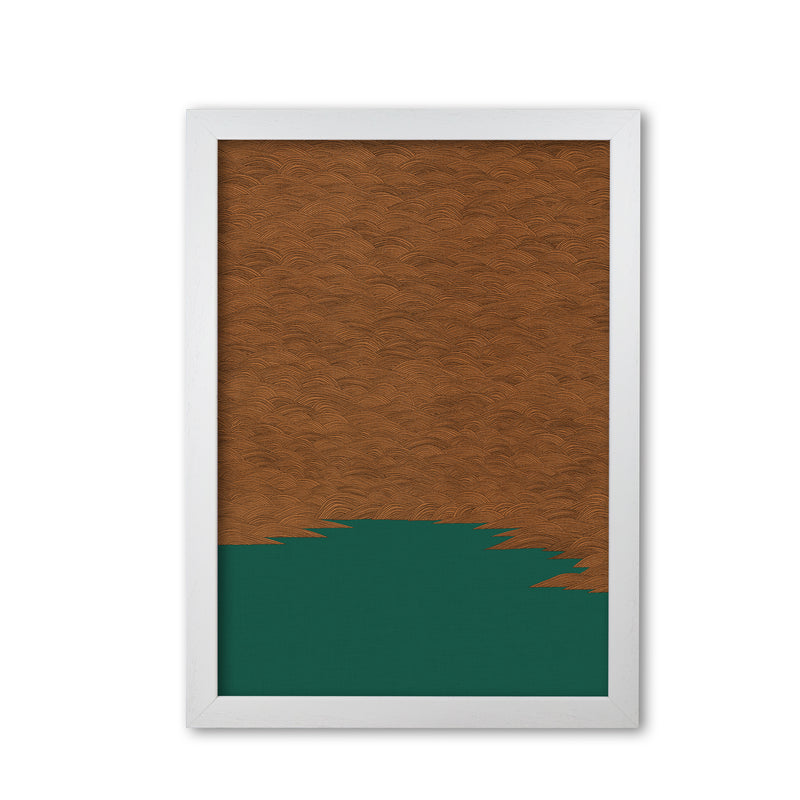 Copper & Green Landscape Print By Orara Studio White Grain