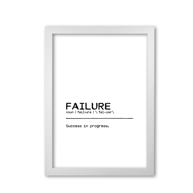 Failure Success Definition Quote Print By Orara Studio White Grain