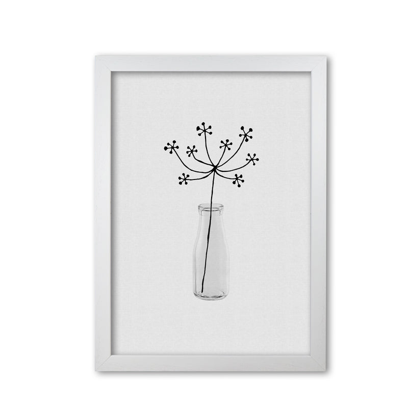 Flower Still Life I Print By Orara Studio, Framed Botanical & Nature Art Print White Grain