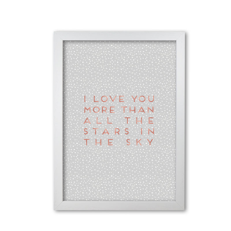I Love You Quote Print By Orara Studio White Grain