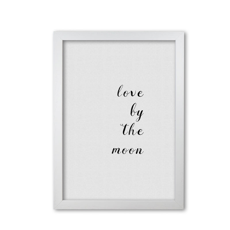 Love By The Moon Print By Orara Studio White Grain