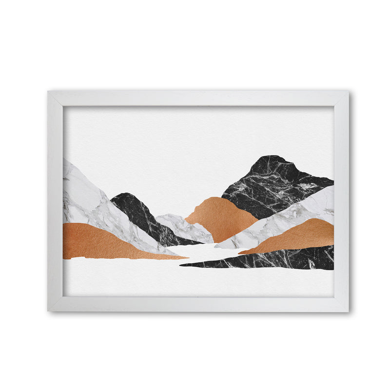 Marble Landscape II Print By Orara Studio, Framed Botanical & Nature Art Print White Grain