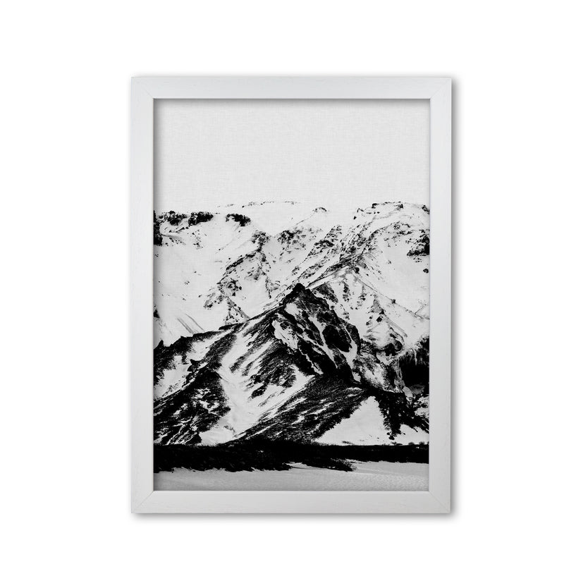 Minimalist Mountains Print By Orara Studio, Framed Botanical & Nature Art Print White Grain