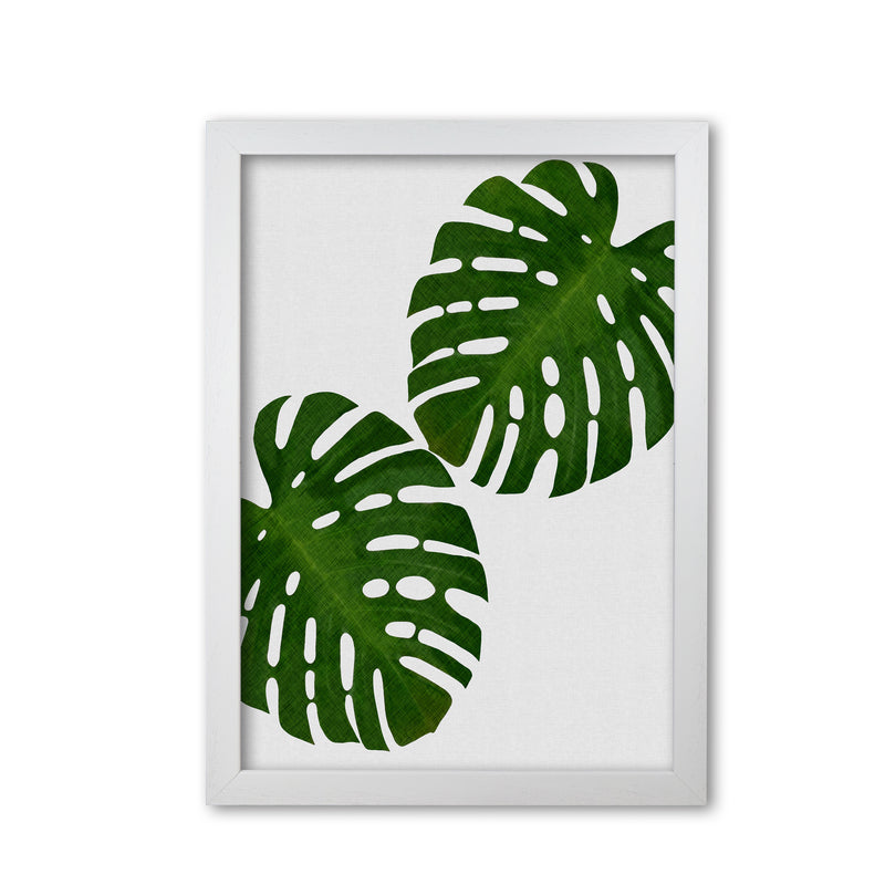 Monstera Leaf II Print By Orara Studio, Framed Botanical & Nature Art Print White Grain