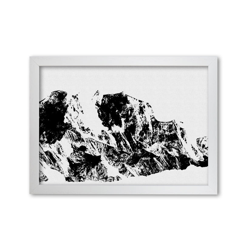 Mountains II Print By Orara Studio, Framed Botanical & Nature Art Print White Grain