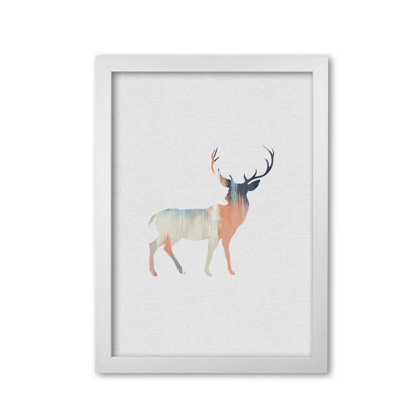 Pastel Deer I Print By Orara Studio Animal Art Print White Grain