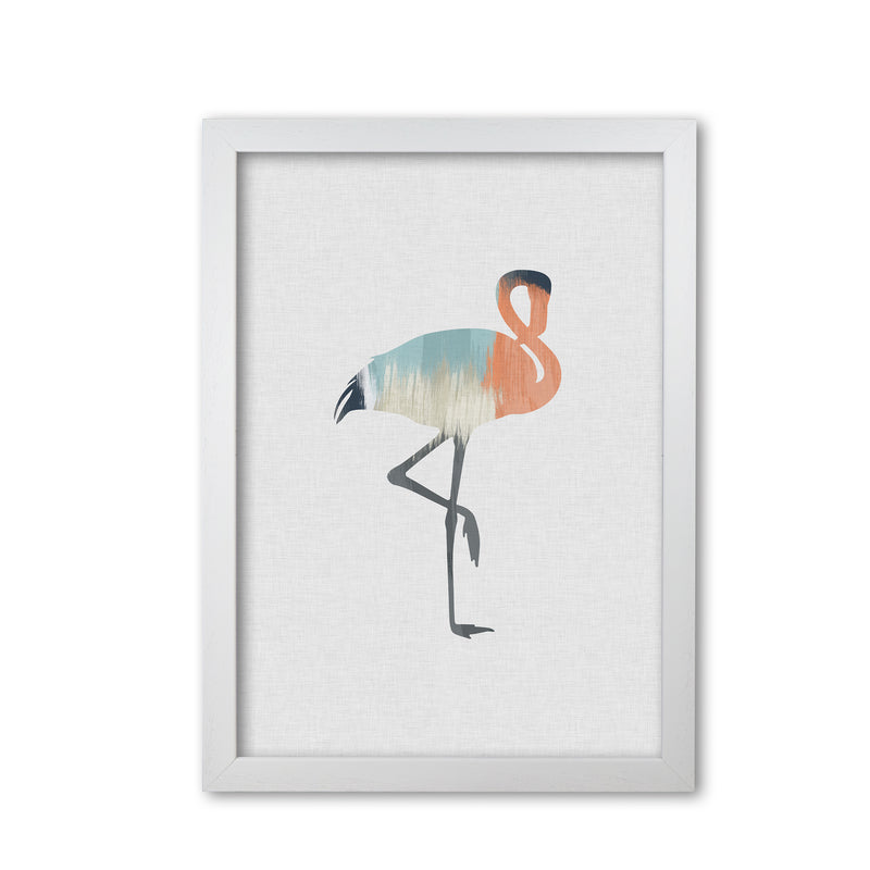 Pastel Flamingo Print By Orara Studio Animal Art Print White Grain