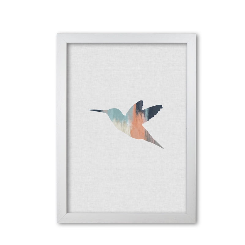 Pastel Hummingbird I Print By Orara Studio Animal Art Print White Grain