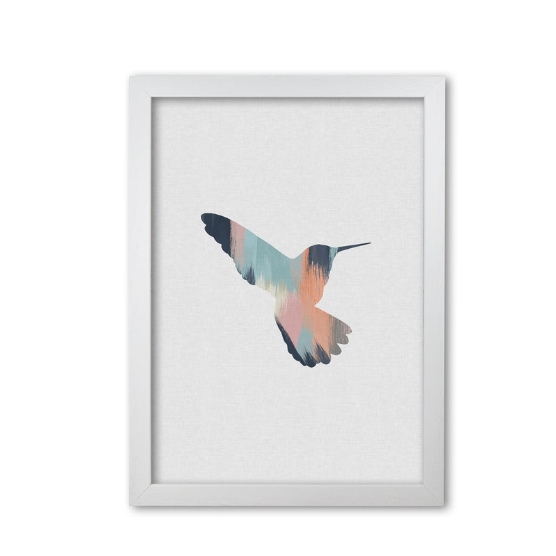 Pastel Hummingbird II Print By Orara Studio Animal Art Print White Grain