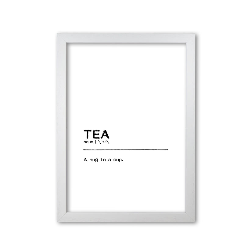 Tea Hug Definition Quote Print By Orara Studio White Grain