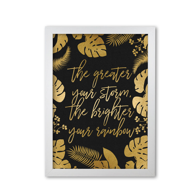 The Greater Your Storm Print By Orara Studio White Grain