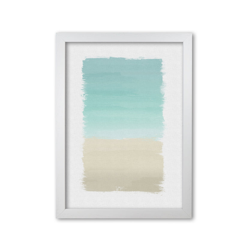 Turquoise Abstract Print By Orara Studio White Grain