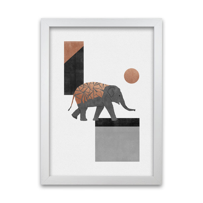Elephant Mosaic I Art Print by Orara Studio A1 White Frame