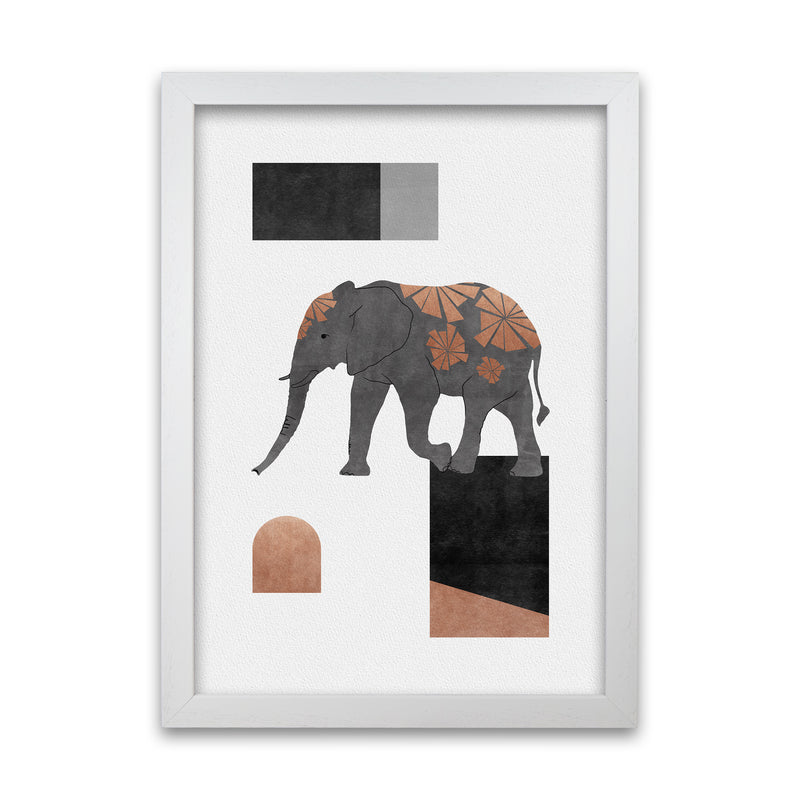 Elephant Mosaic II Art Print by Orara Studio A3 Black Frame