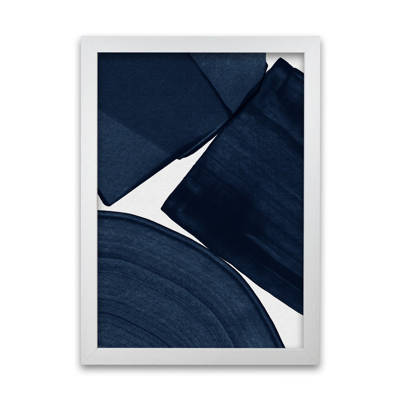 Minimalist Painting Blue II Art Print by Orara Studio A1 Oak Frame