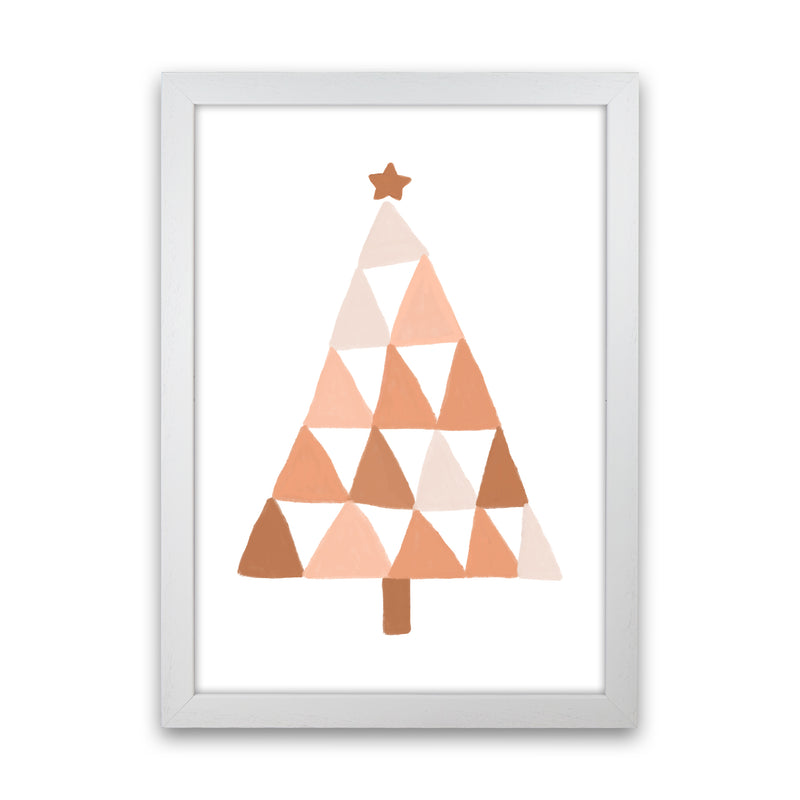 Pastel Christmas Tree Christmas Art Print by Orara Studio White Grain
