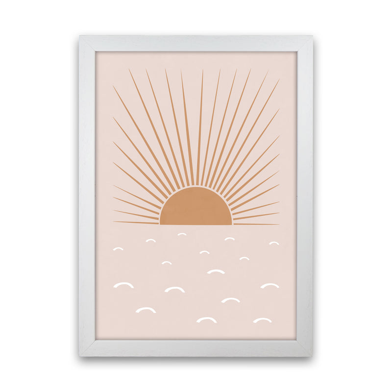Blush Sun Art Print by Orara Studio White Grain