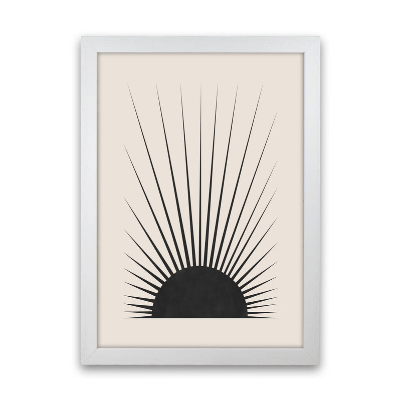 Minimal Sun Art Print by Orara Studio White Grain
